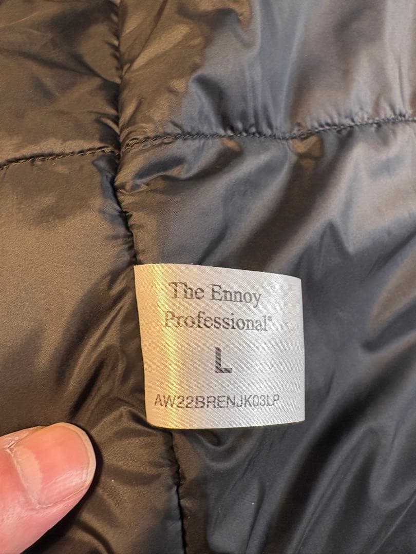 ジャケット・アウター ENNOY NYLON PADDEDJACKET(BLACK) size L