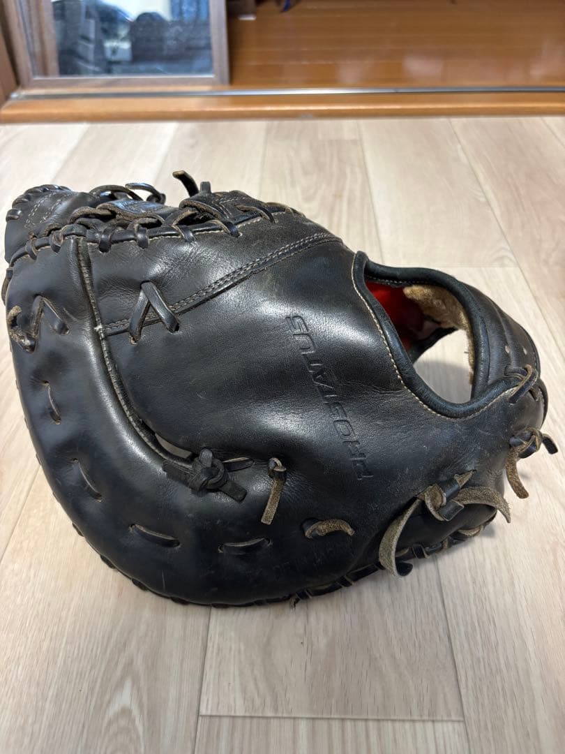 ZETT 硬式グローブ ファーストミット 黒