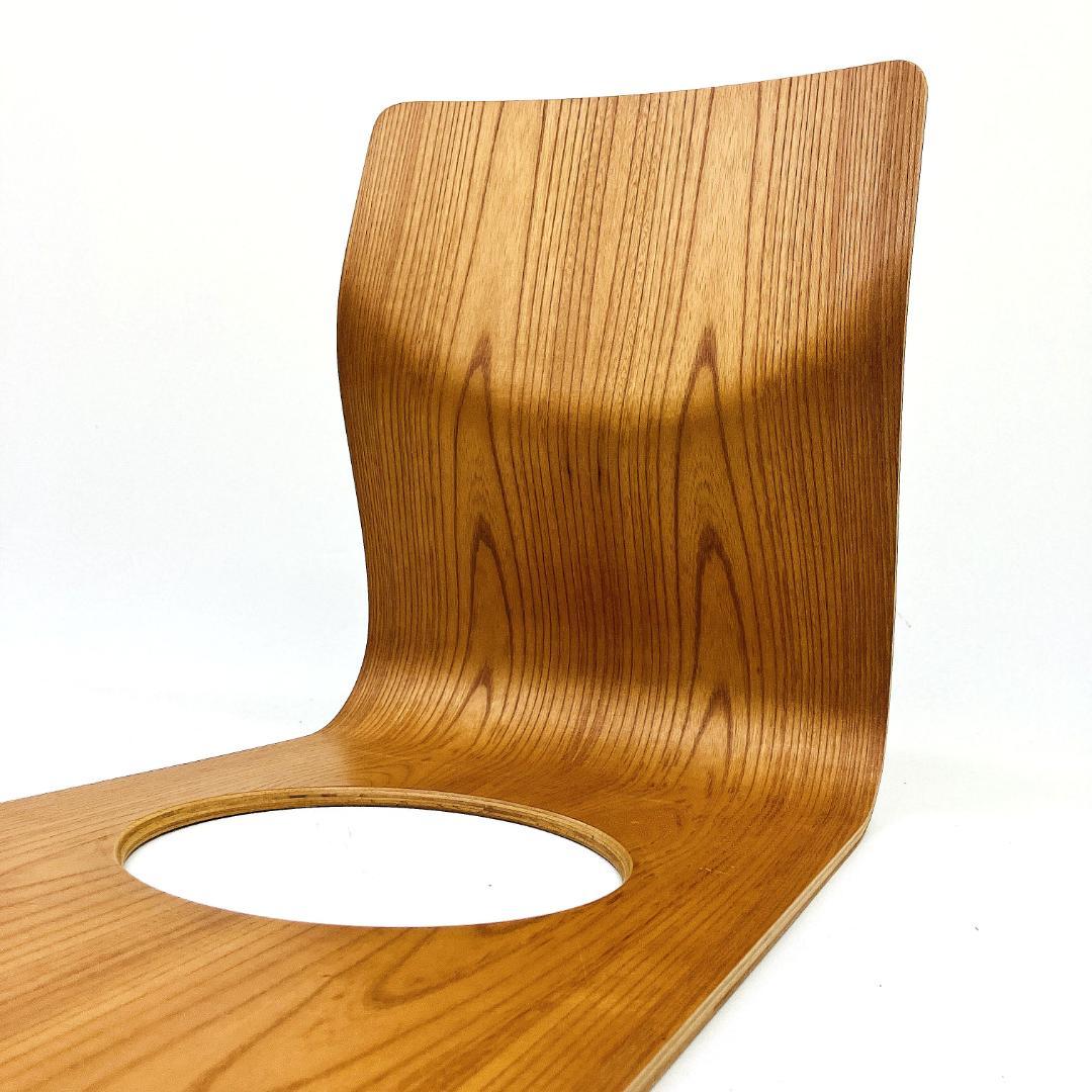 Tendo 天童木工 座椅子 2脚セット 藤森健次 曲げ木 ケヤキ板目 曲木⑮