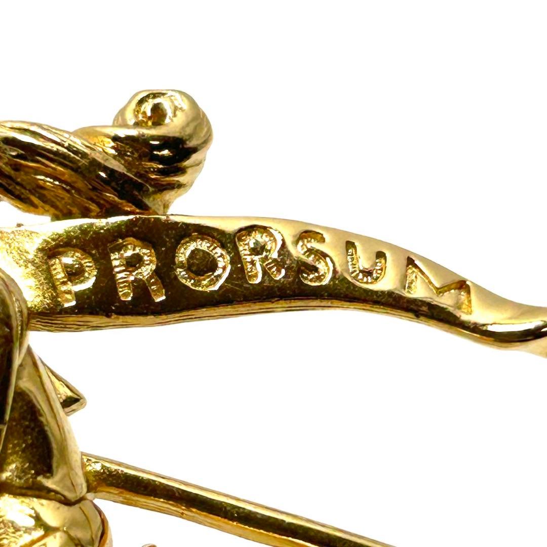 バーバリー ブローチ ゴールド ホースマーク 金 ピン ロゴ プローサム レア