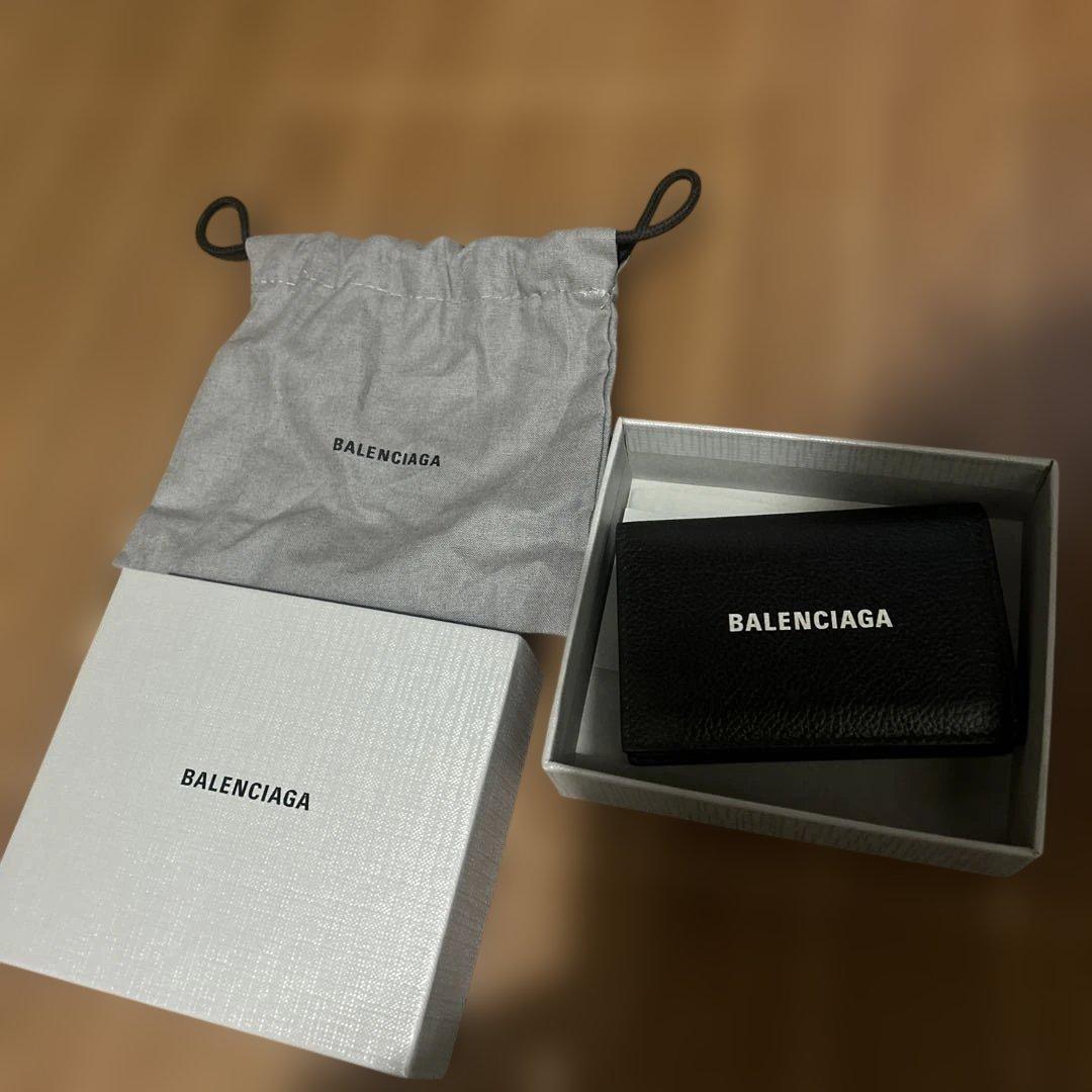 BALENCIAGA ブラックレザー 名刺入れ