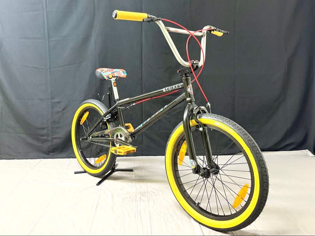 台湾製 GT BMX 自転車 20インチ イエローパーツ カスタムモデル
