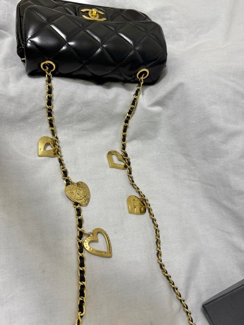 M*i様 CHANEL シャネル ノベルティ ハートチャーム チェーンショルダー