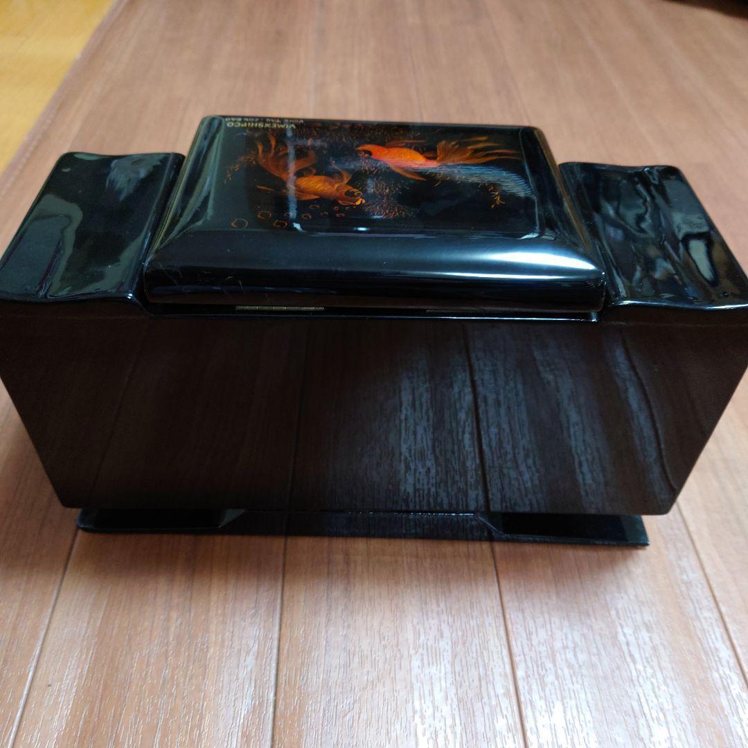 Asian Cigarette Box ★金魚★小物入れ★黒漆