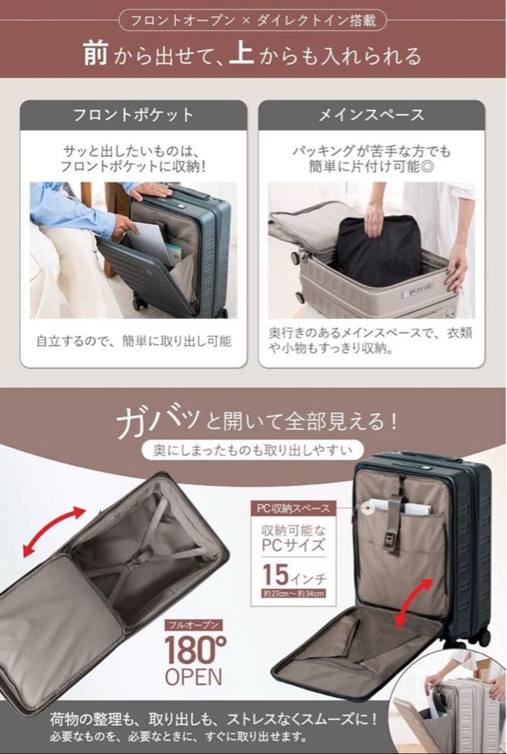 ②机になるスーツケース スーツケース キャリーケース 機内持ち込　キャリーバッグ