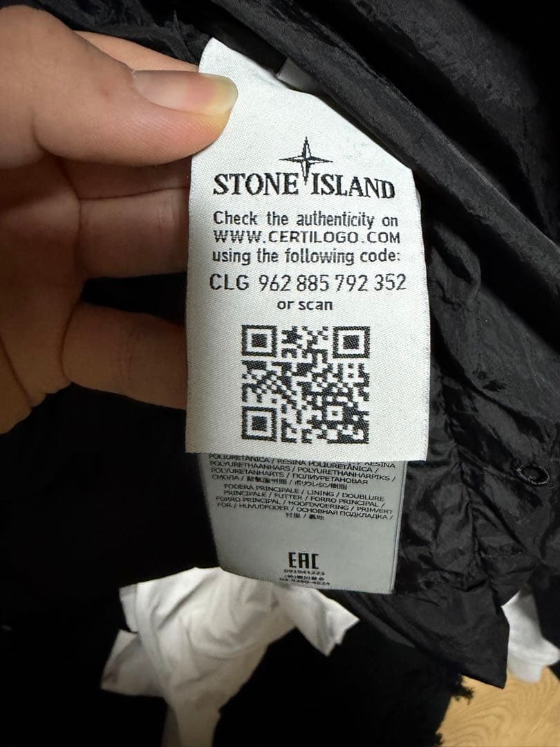 最終値下げです‼️STONE  フード付きダウンジャケット ブラック