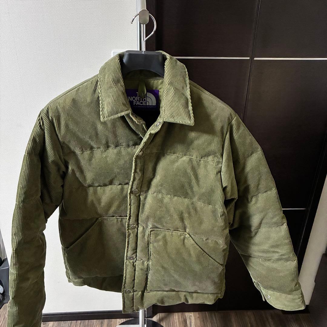 The North Face コーデュロイ ダウンジャケット オリーブ