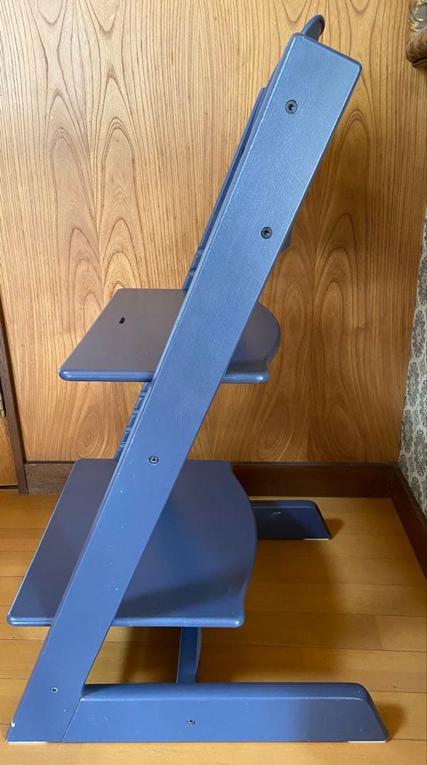 ストッケ ハイチェア トリップトラップ 背中サポート付き 限定色ダークブルー