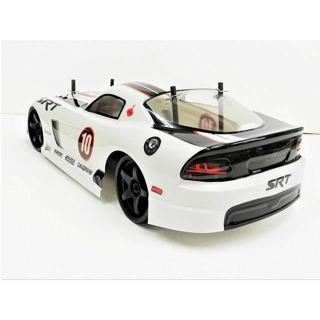 ターボ機能付き 1/10 ドリフトラジコンカー D001 白 スペアボディー付