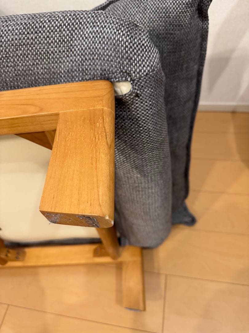 【使用1年】無印良品　ハイバックリクライニングソファ　1人掛けソファ