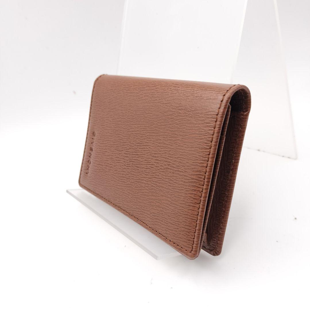 ジバンシー　名刺入れ　カードケース　財布　レザー　ブラウン