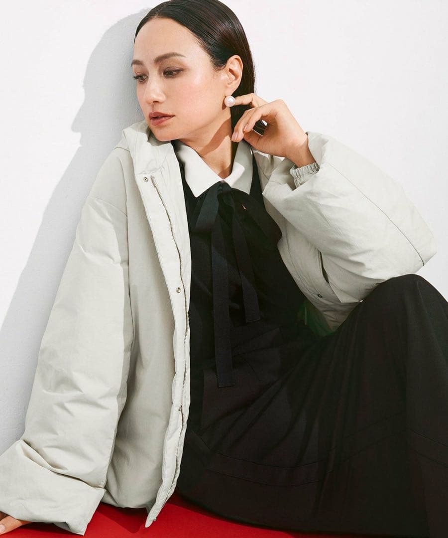 ICB 今季　マラボーテ　Ｗジョーゼット ボウタイ付き　シャツ　カラー　ブラウス