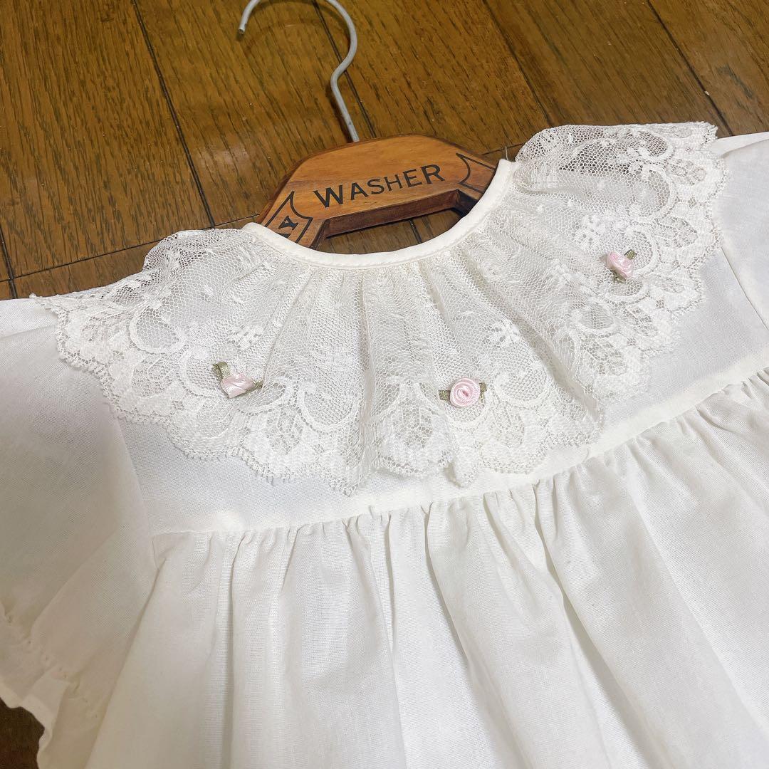 アンティーク　木製ハンガー＆ベビードレス　ビンテージ