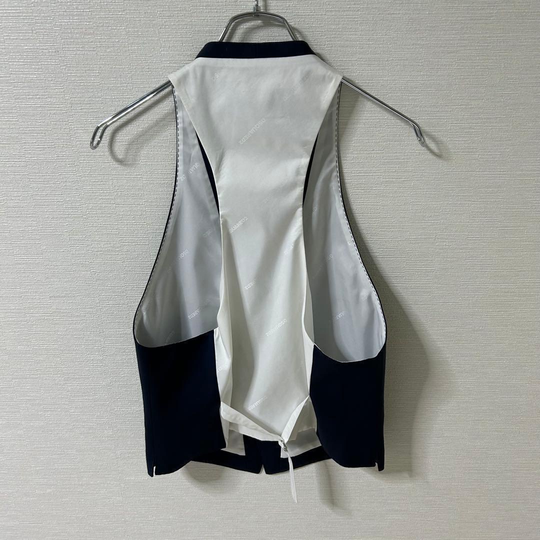 極美品　DSQUARED2 ベスト　スーツ　ジレ　裏地ロゴ　イタリア製