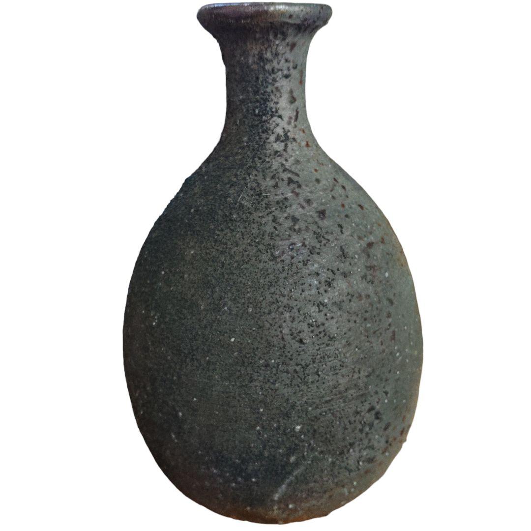 在銘　備前窯変徳利　花瓶　置物