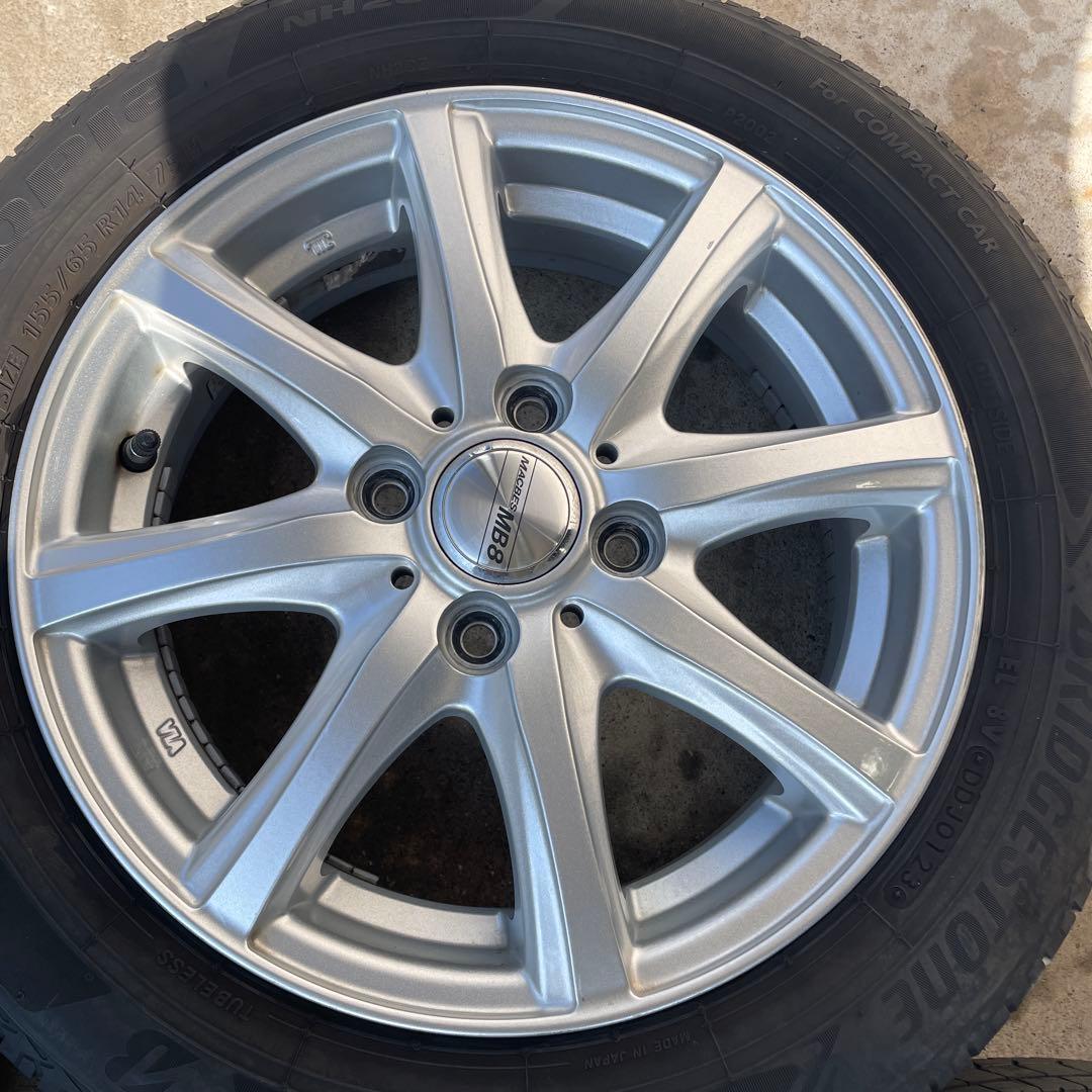 14インチ タイヤホイールセット ブリヂストン　エコピア