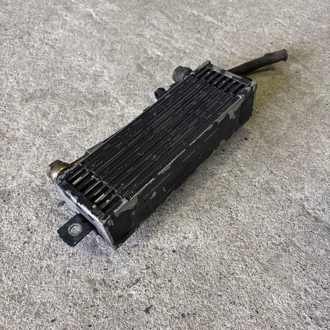 オイルクーラー　ダミー　旧車　街道レーサー　ホース付き