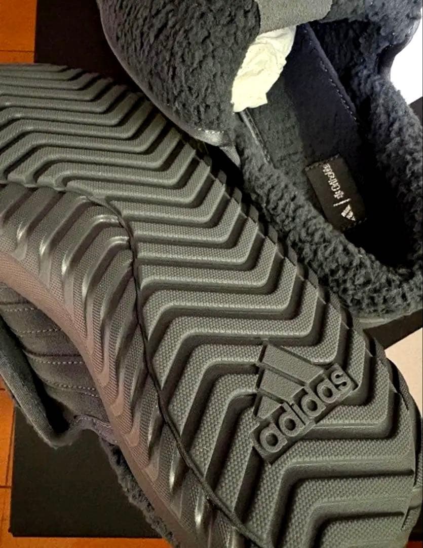 韓国限定　adidas グレー スリッポン　グランドコートミュール 25.5cm