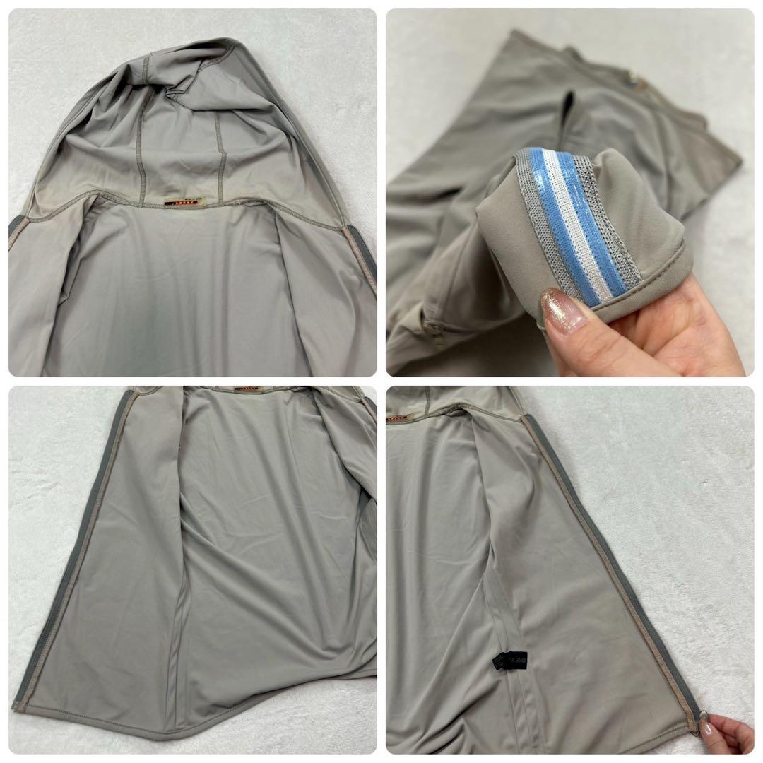 K158 S プラダスポーツ イタリア製 ストレッチ ベスト グレー メンズ