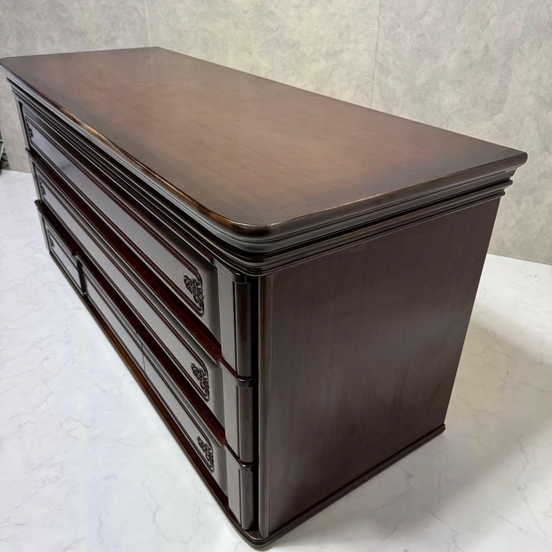 【高級桐タンス】府中家具上段 箪笥 時代家具 アンティーク レトロ 着物 装飾