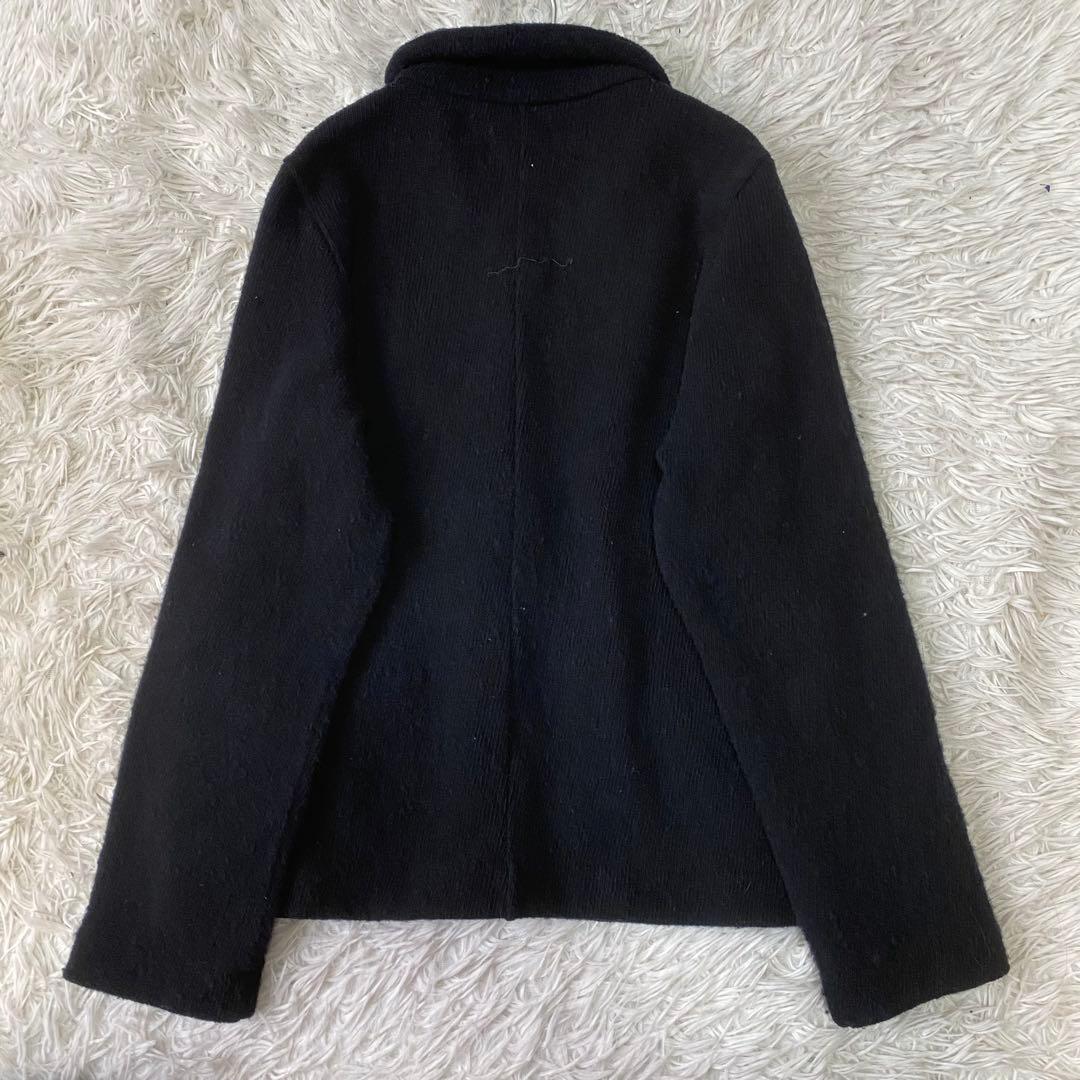 mon Sakata ウール100% ニットジャケット カーディガン 襟付き