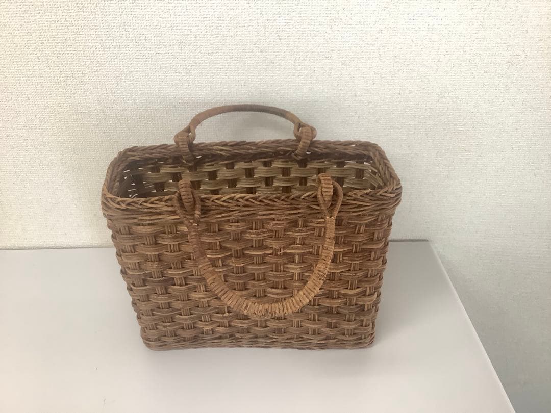 あけび籠　伝統工芸品　職人手作り　手提げ籠
