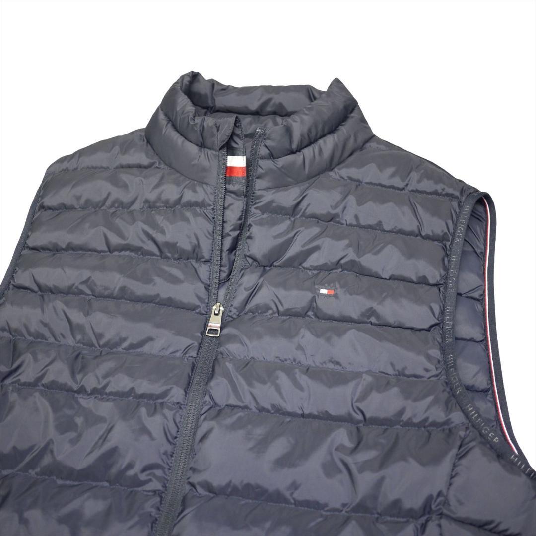 新品 トミーヒルフィガー THPROTECT 軽量 耐水 中綿 ベスト XL 紺