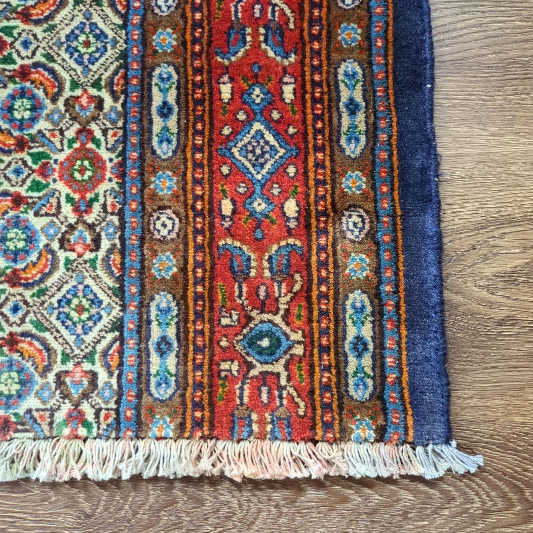 ヴィンテージラグ　ペルシャ絨毯　ムード　 手織り絨毯　ウール　コットン