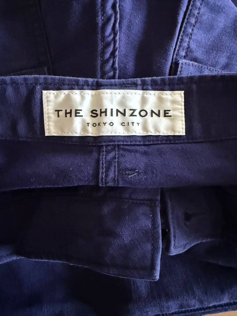 シンゾーン　ウォッシュド　ベイカーパンツ　36 ネイビー