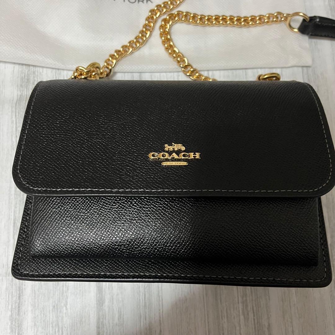 【未使用】coach コーチ　ミニクレア　クロスボディバッグ　ブラック