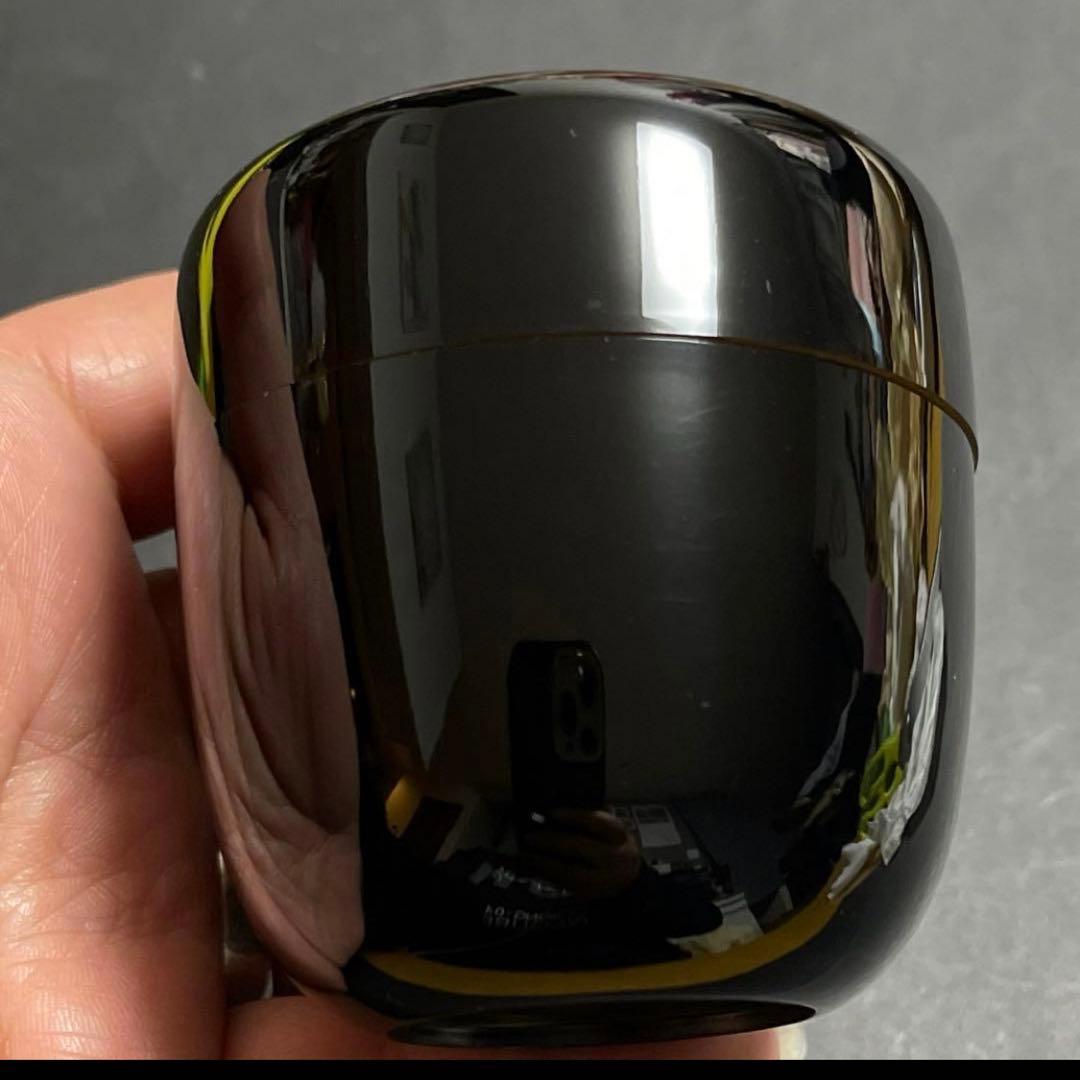 宗祥作　蒔絵　棗　共箱付き　黒