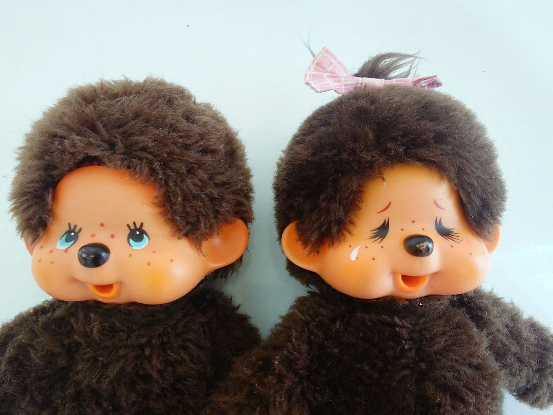 モンチッチ ペア■昭和 レトロ ブルーアイ 男の子 女の子