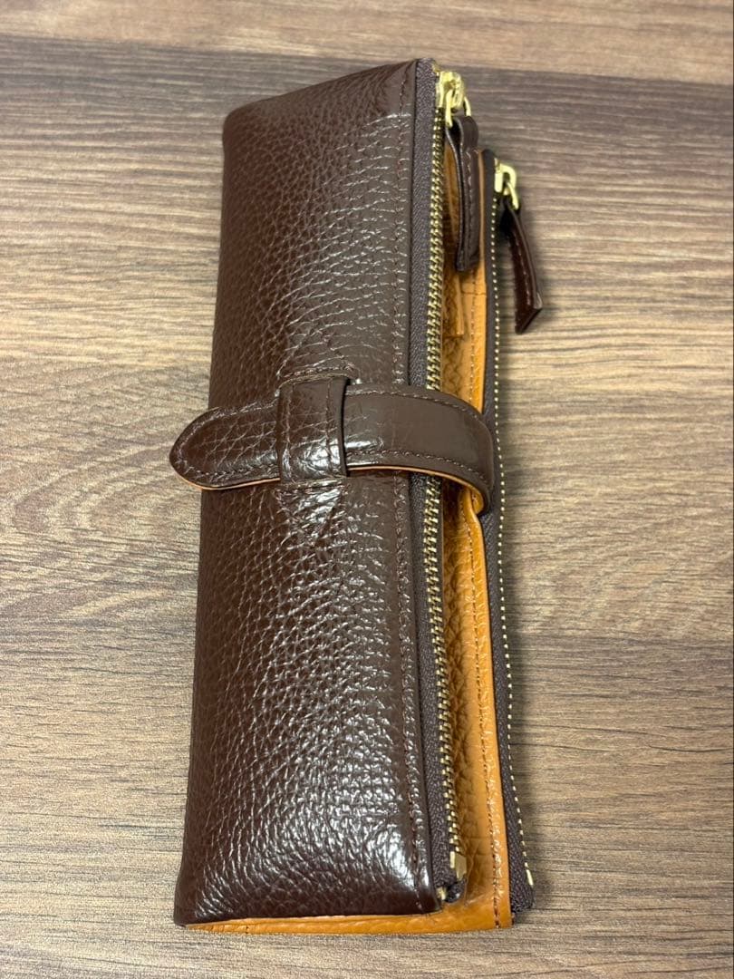 Cカンパニー ルポペンケース ダークブラウン 本革 箱付