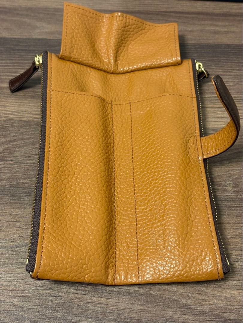 Cカンパニー ルポペンケース ダークブラウン 本革 箱付