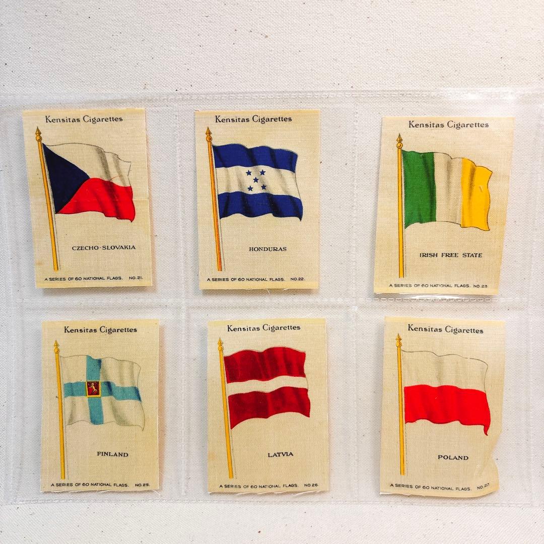 （F）国旗 シガレットカード 旗 シルク Kensitas イギリス 36枚