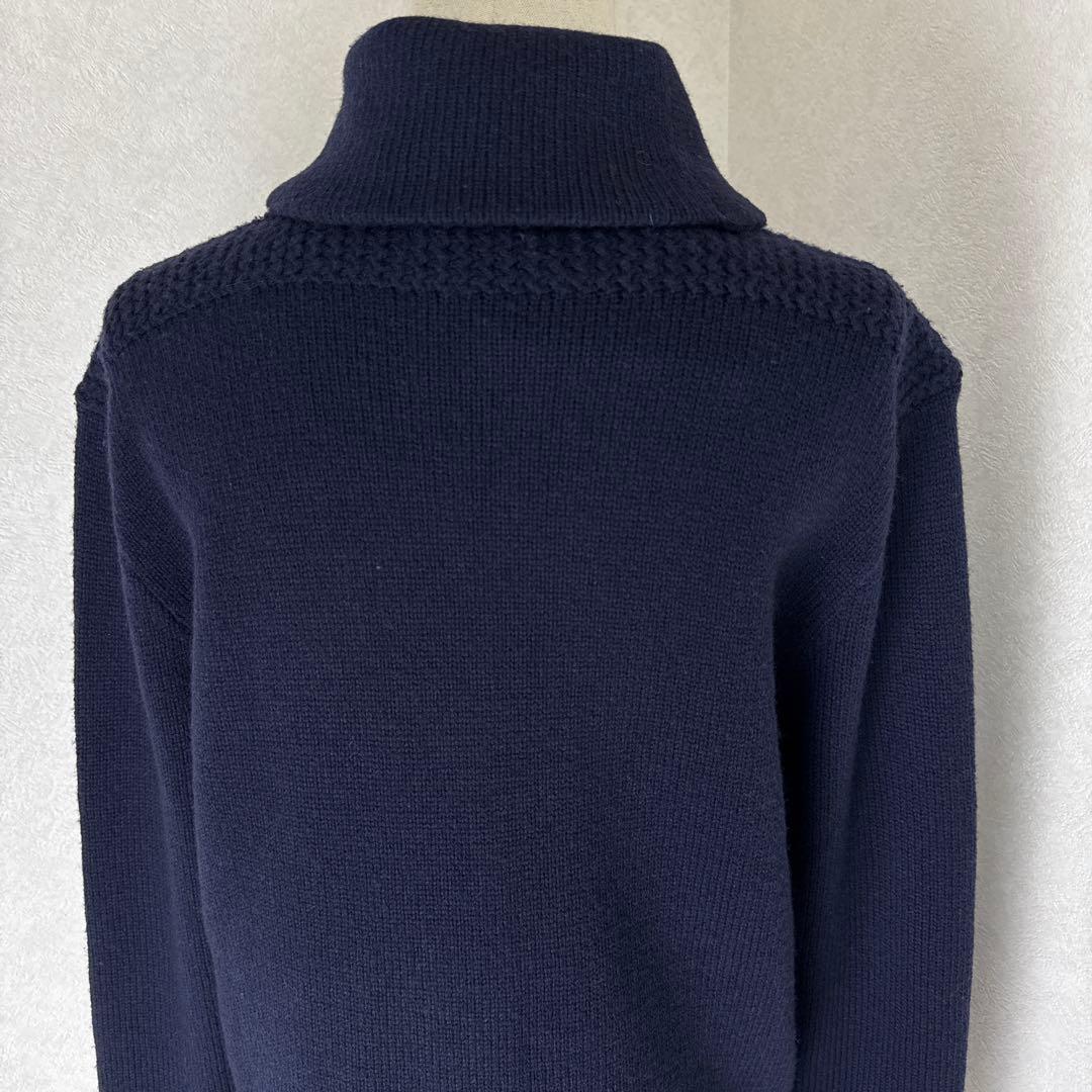 【新品タグ付】 ポロラルフローレン ショールカラー ハーフジップニット セーター