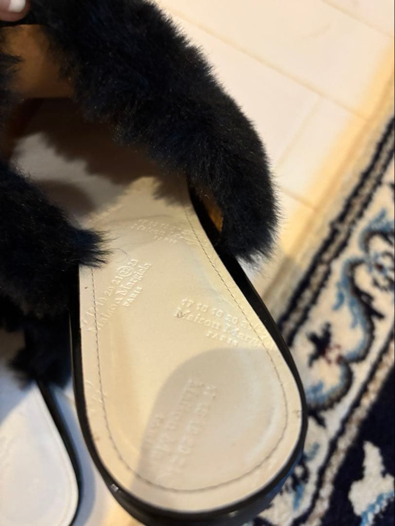 メゾンマルジェラ　フェイクファーミュール　38