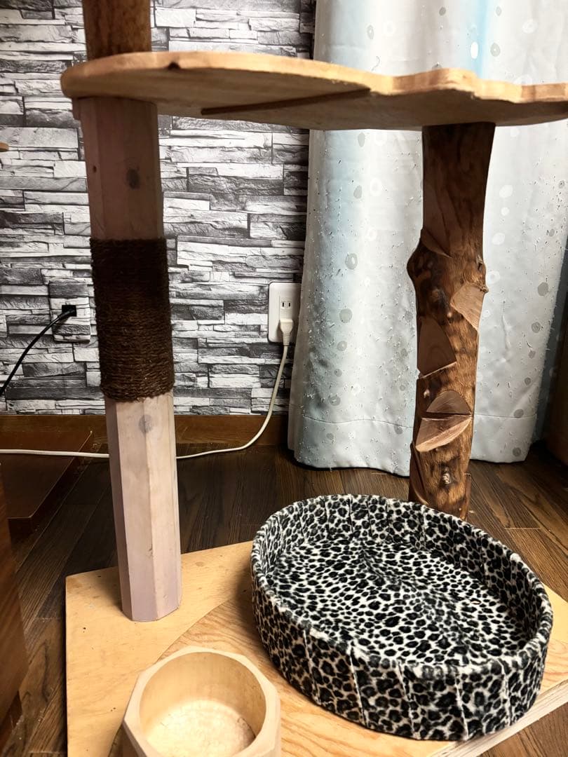 天然木製　オリジナルハンドメイド　猫観櫓　匠