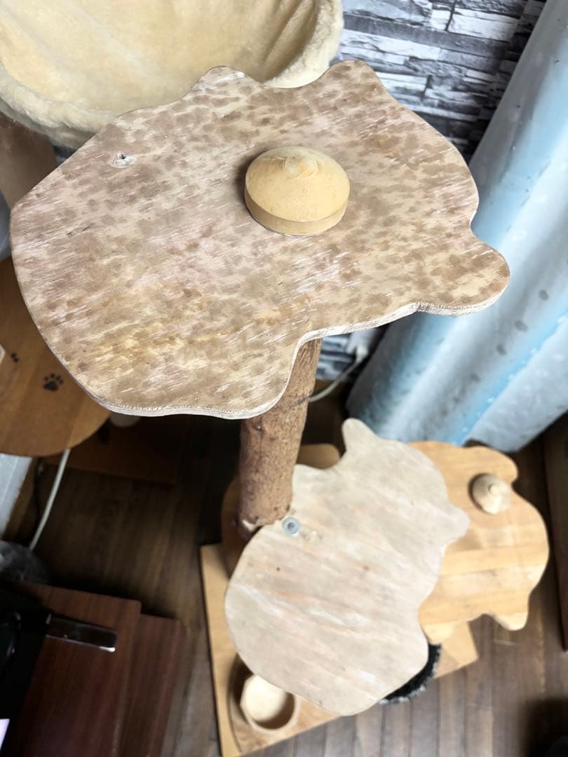 天然木製　オリジナルハンドメイド　猫観櫓　匠