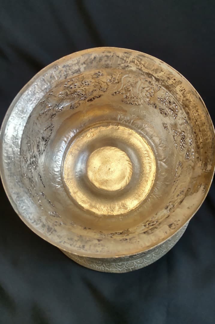 ブ*太様 ラオス　銀杯　965g