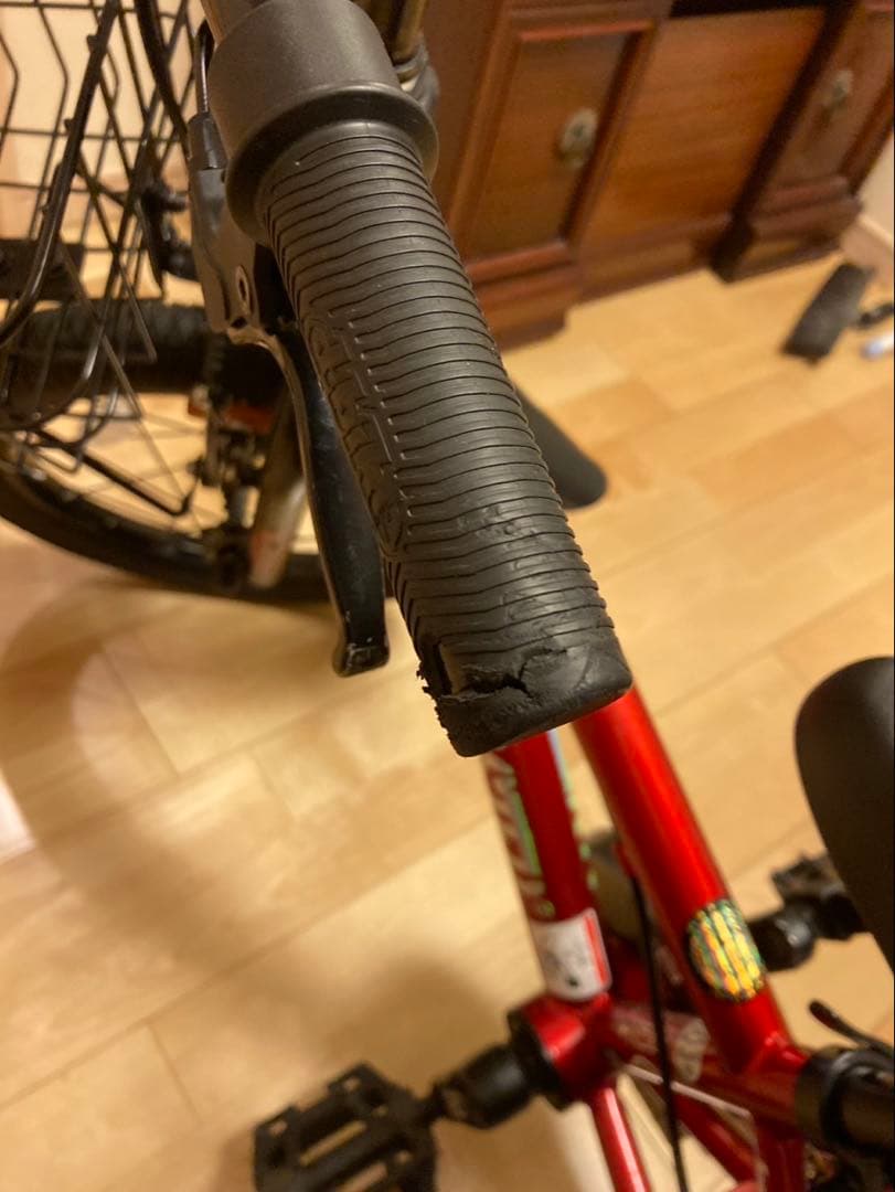 アイデス　d-bike 自転車　カゴ　補助輪　付き　赤　キッズ　ストライダー