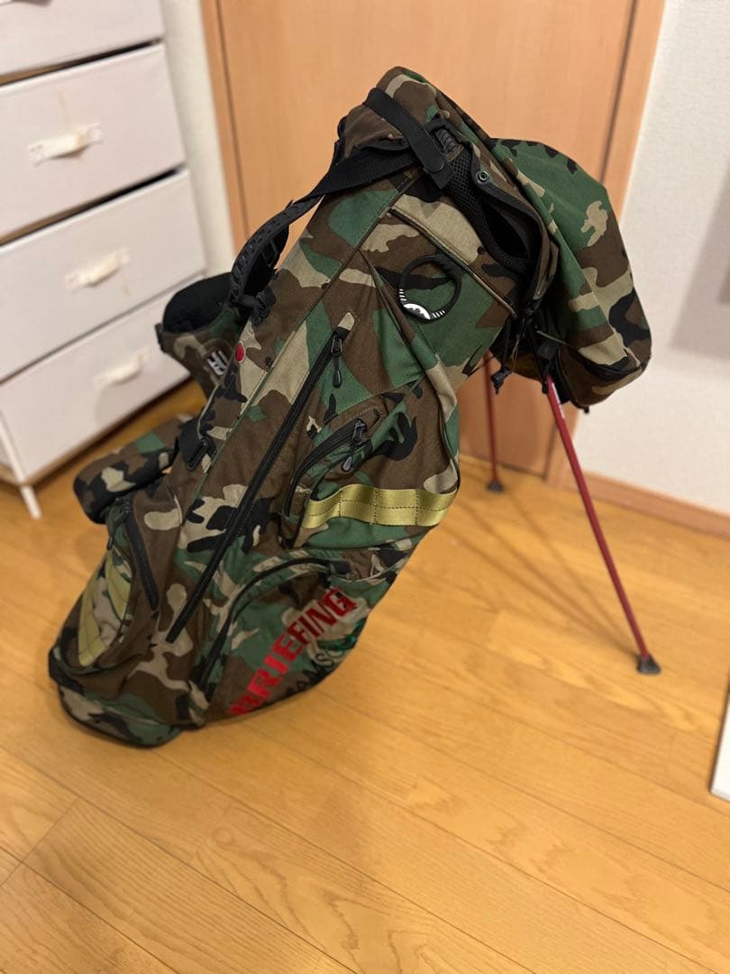 【BEAMS GOLF × BRIEFING】コラボ 迷彩柄 キャディバック