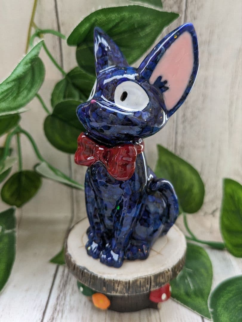 【つる927】ウルトラマリンの人魚ちゃん形オルゴナイト☆他９点