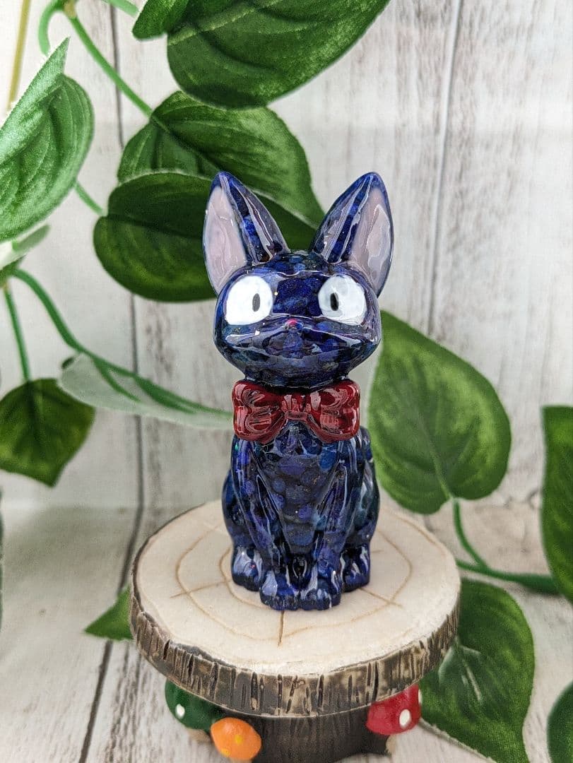 【つる927】ウルトラマリンの人魚ちゃん形オルゴナイト☆他９点