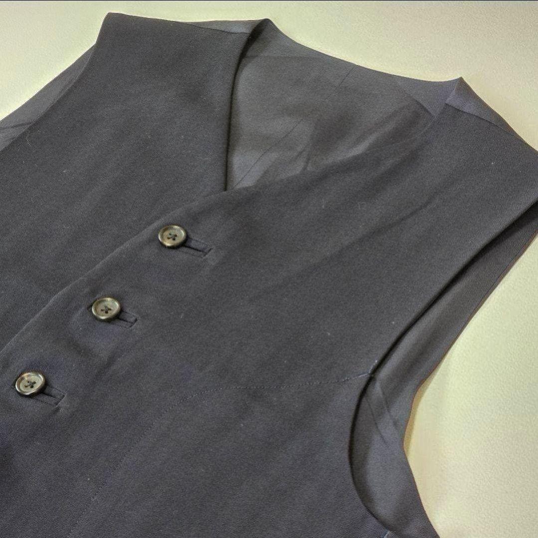 美品 ヨウジヤマモト ベスト ジレ 7つボタン M 黒 匿名配送