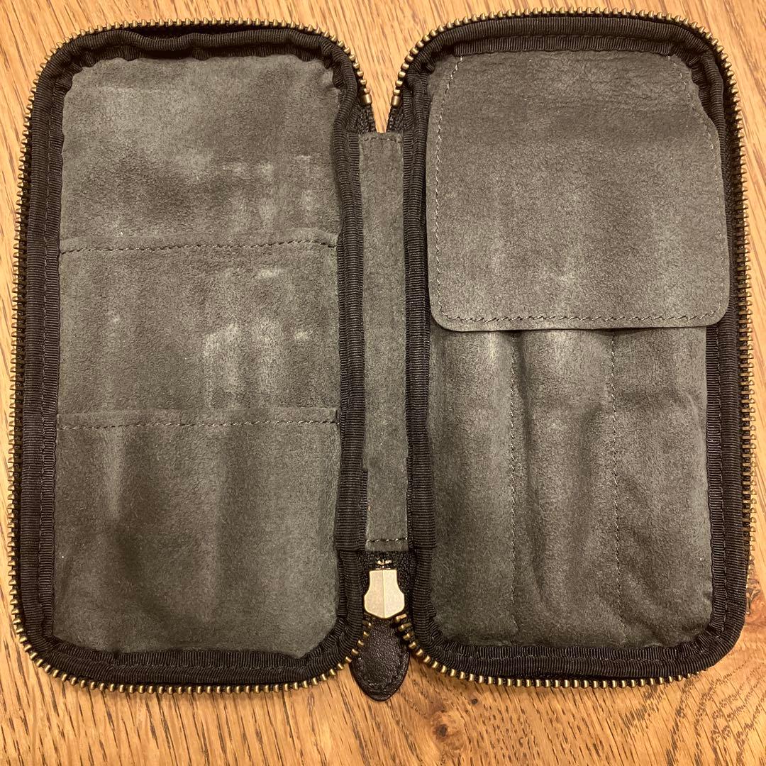 &Liebe ジップペンケース スムースブラック