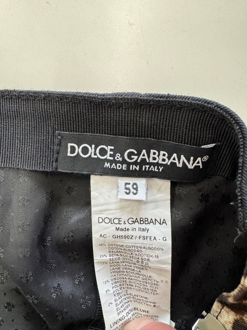 D&G ヒョウ柄レオパード柄キャップ 59