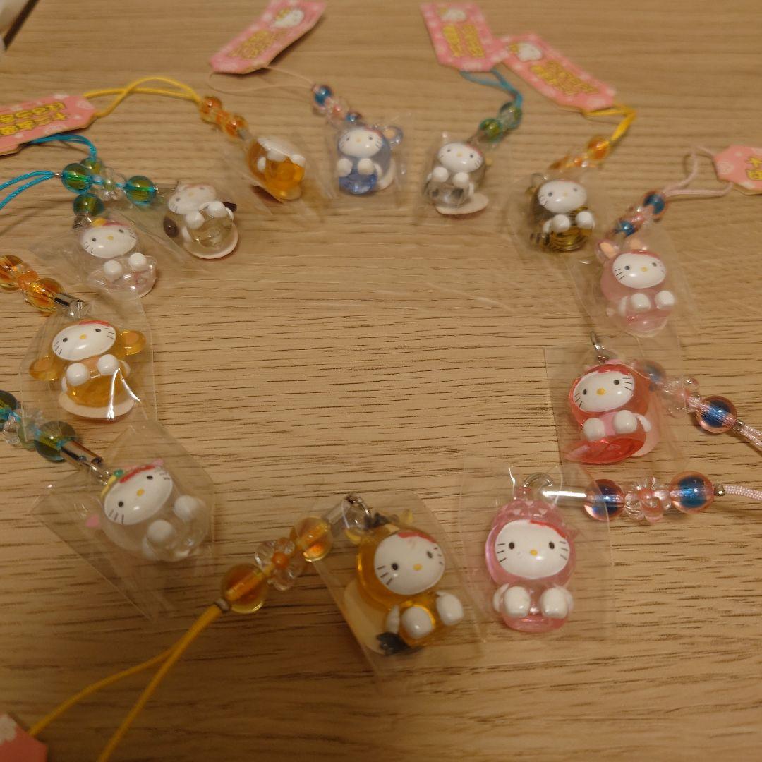 ハローキティ　根付　十二支　コンプリート　子丑寅卯辰巳午未申酉戌亥