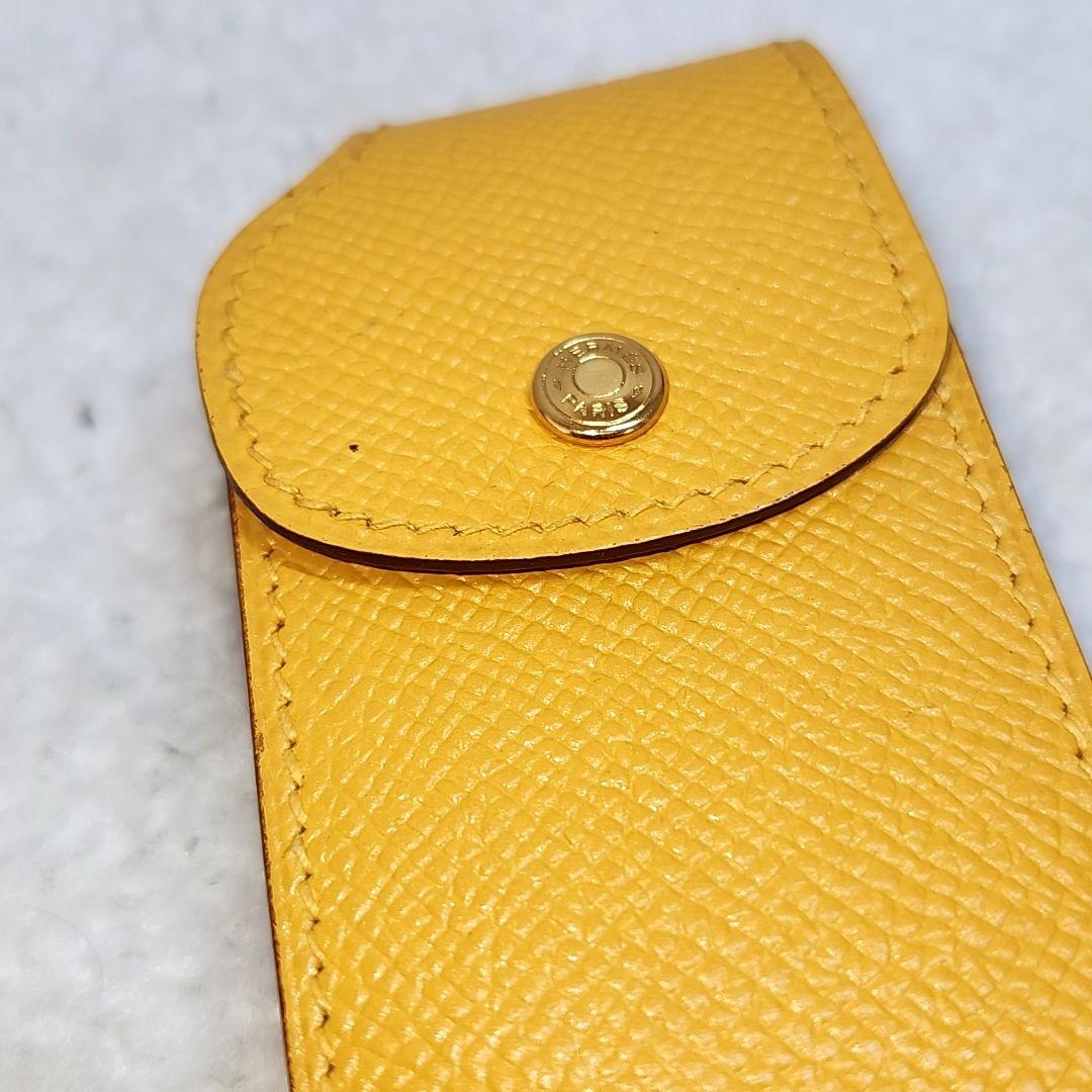 エルメス　HERMES イエロー　ペンケース　 美品