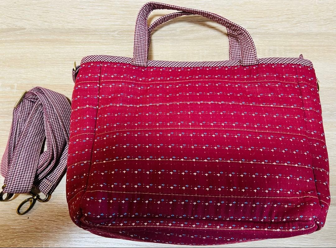 ★新作★スーちゃん＆ビリーくん＆いぬ＊2WAY（トート・ショルダー）レッド系